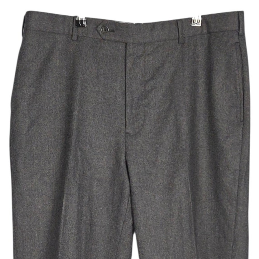 Brooks Brothers 1818 Madison Dress Pants Mens 37x30 Gray 100% Wool Flat Front